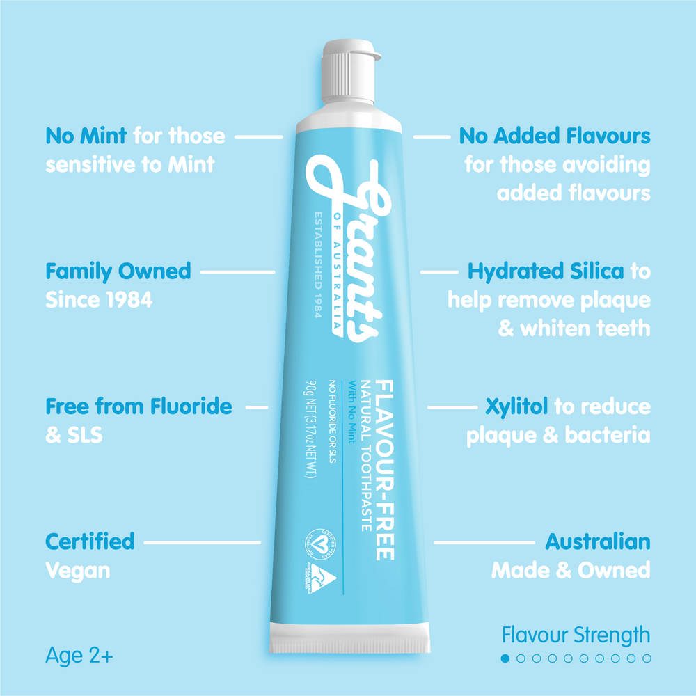 Flavour Free Natural Toothpaste - Fluoride Free - 90g