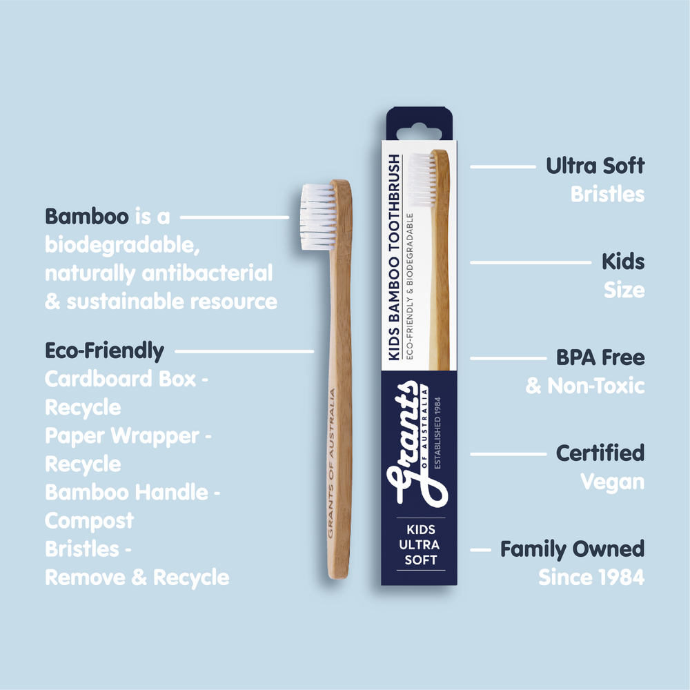 Kids Bamboo Toothbrush - Ultra Soft Kids