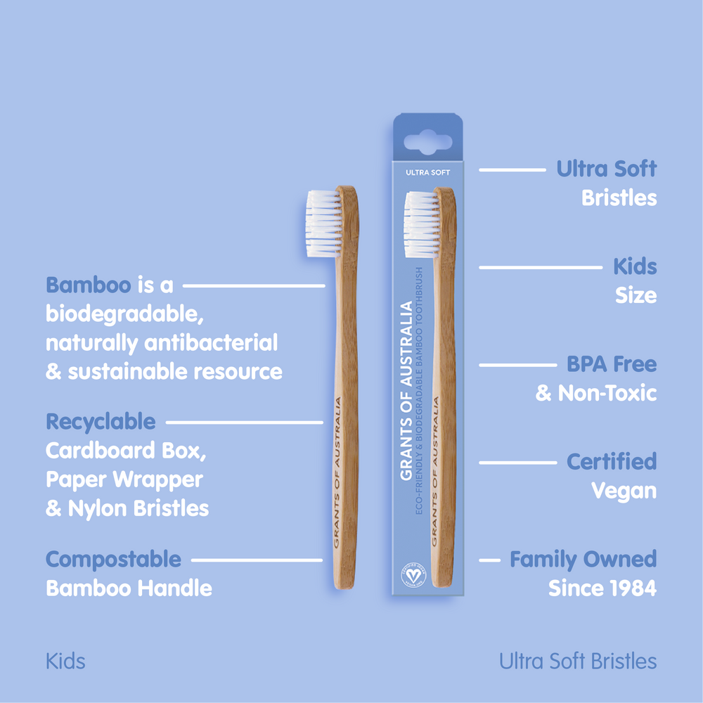 Kids Bamboo Toothbrush - Ultra Soft Kids