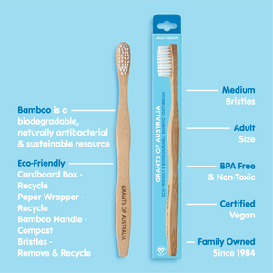 Adult Bamboo Toothbrush - Medium