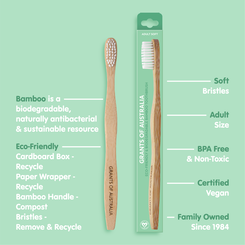 Adult Bamboo Toothbrush - Soft